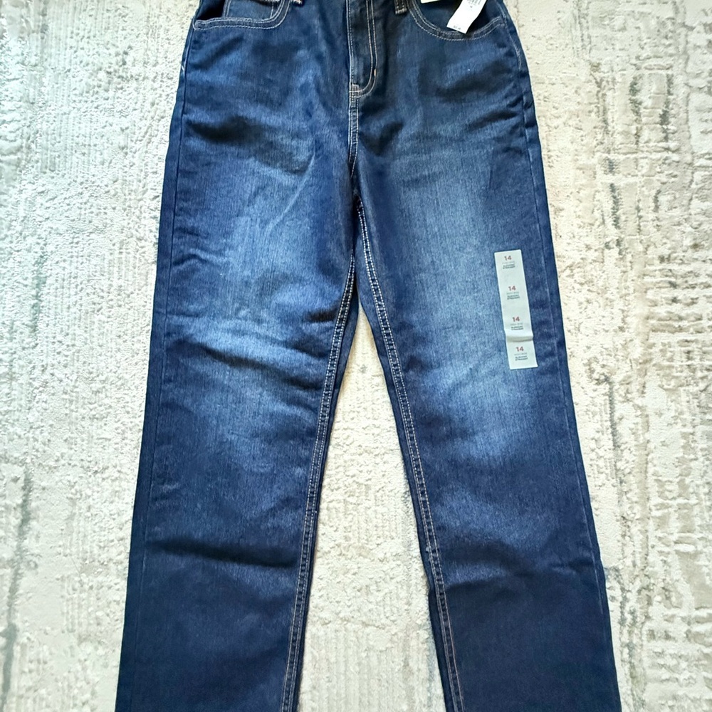 Old Navy Blue Straight Jeans Classic Style